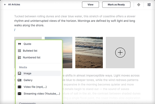 Intuitive Editor