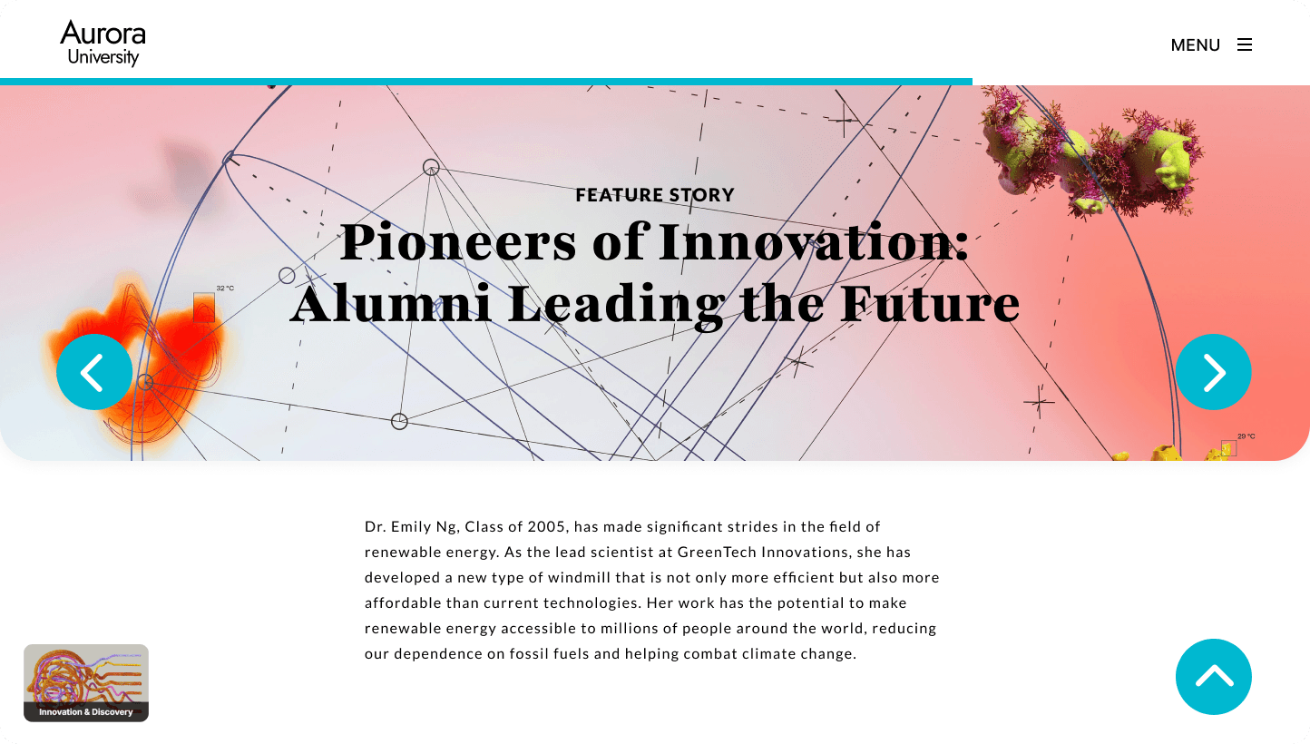 Web content that reads like a normal article on any device