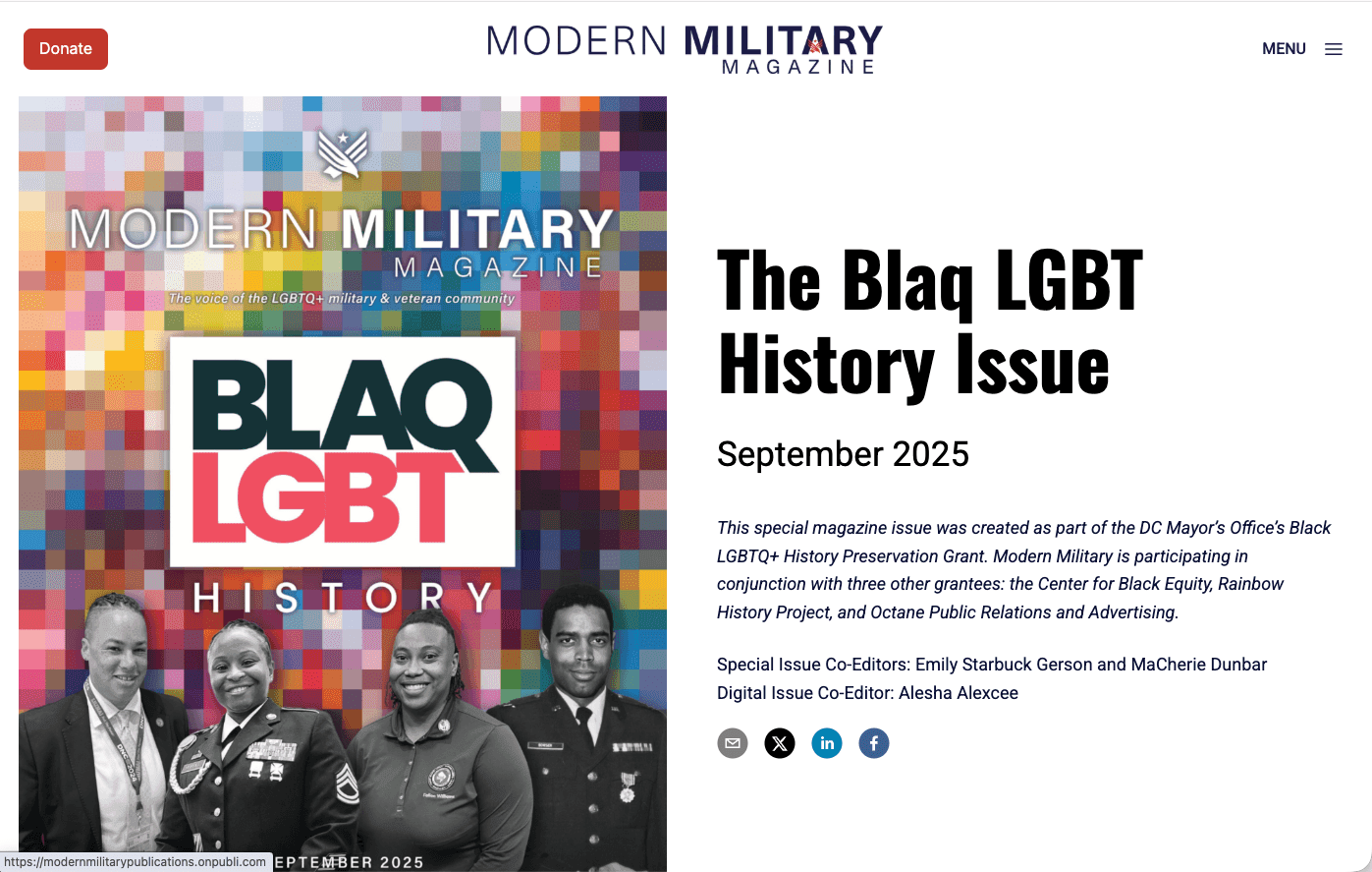 Modern Military Magazine publication preview